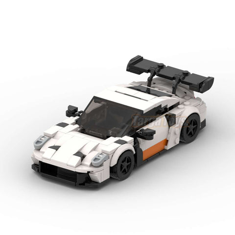 Porsche 911 992 GT3RS made from lego building blocks