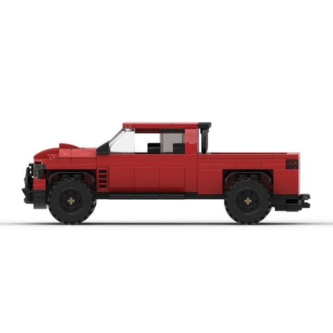 Dodge Ram 1500 TRX made from lego building blocks