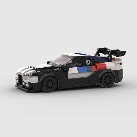 BMW M4 GT4 made from lego building blocks