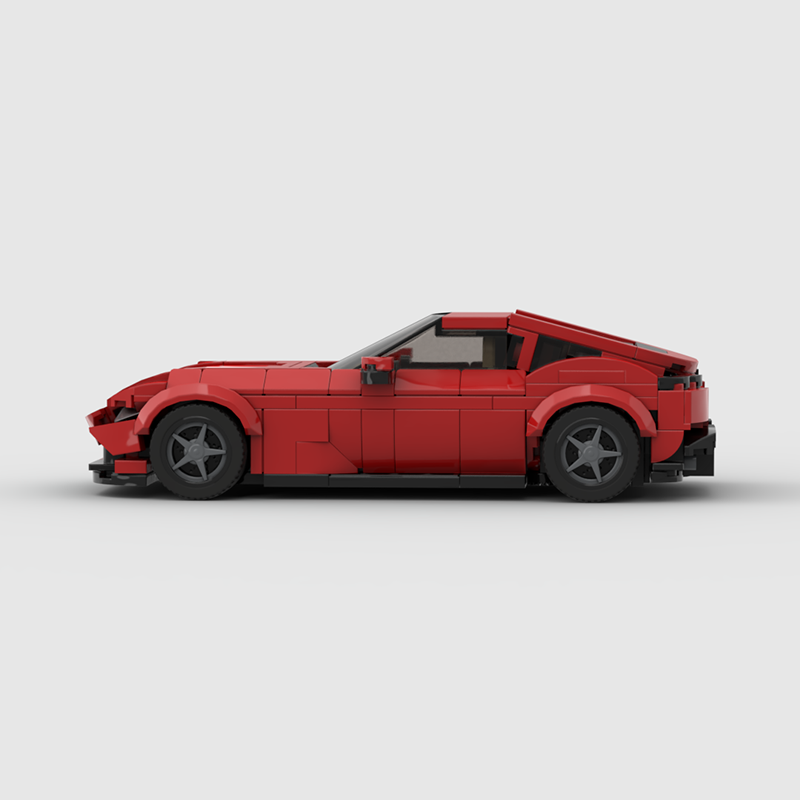 Ferrari Roma made from lego building blocks