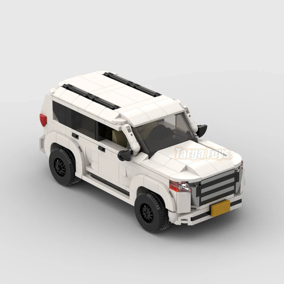 Toyota Land Cruiser made from lego building blocks