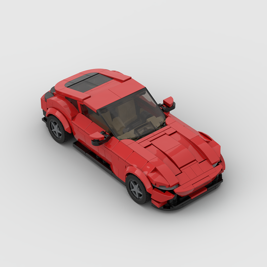 Ferrari Roma made from lego building blocks