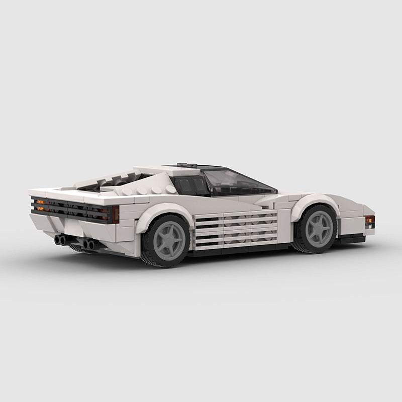 Ferrari Testarossa made from lego building blocks - Targa Toys