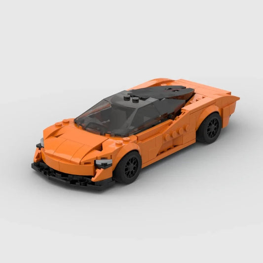McLaren Speedtail made from lego building blocks