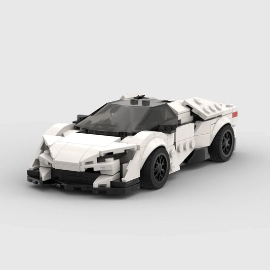 Lykan HyperSport made from lego building blocks