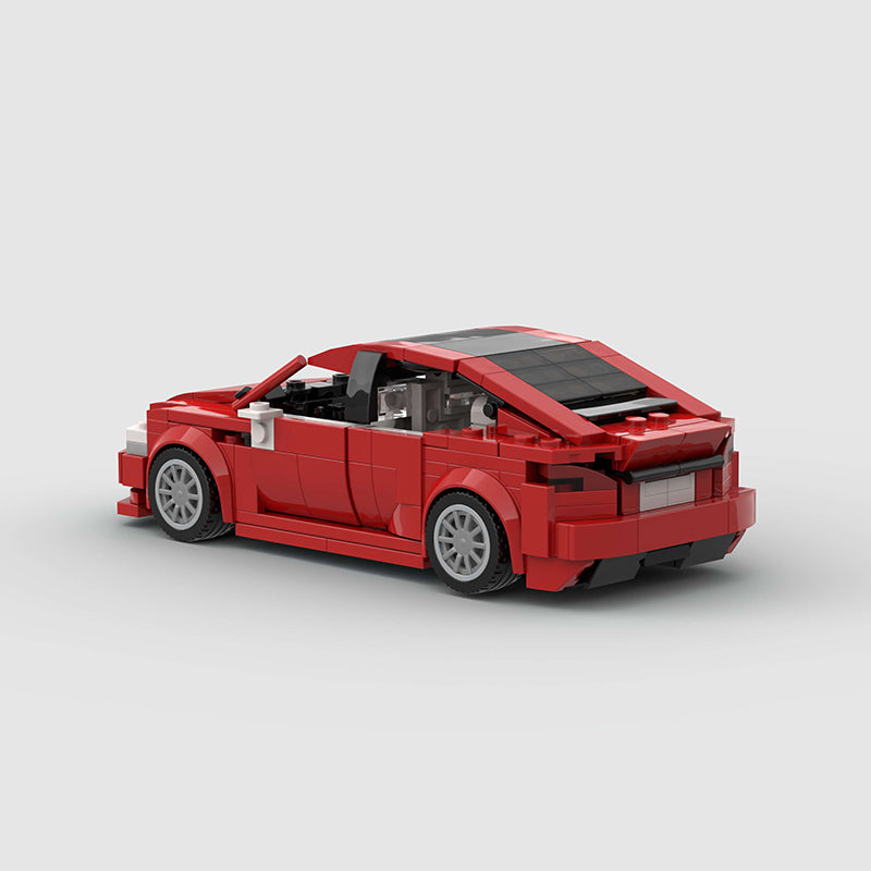 Tesla Model S Plaid made from lego building blocks - Targa Toys