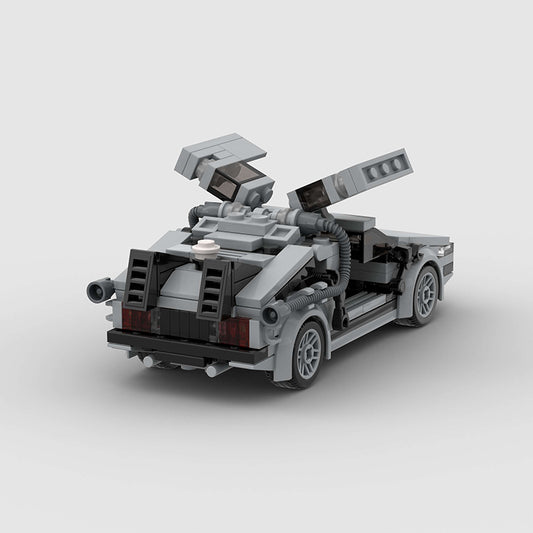 DeLorean DMC-12 made from lego building blocks