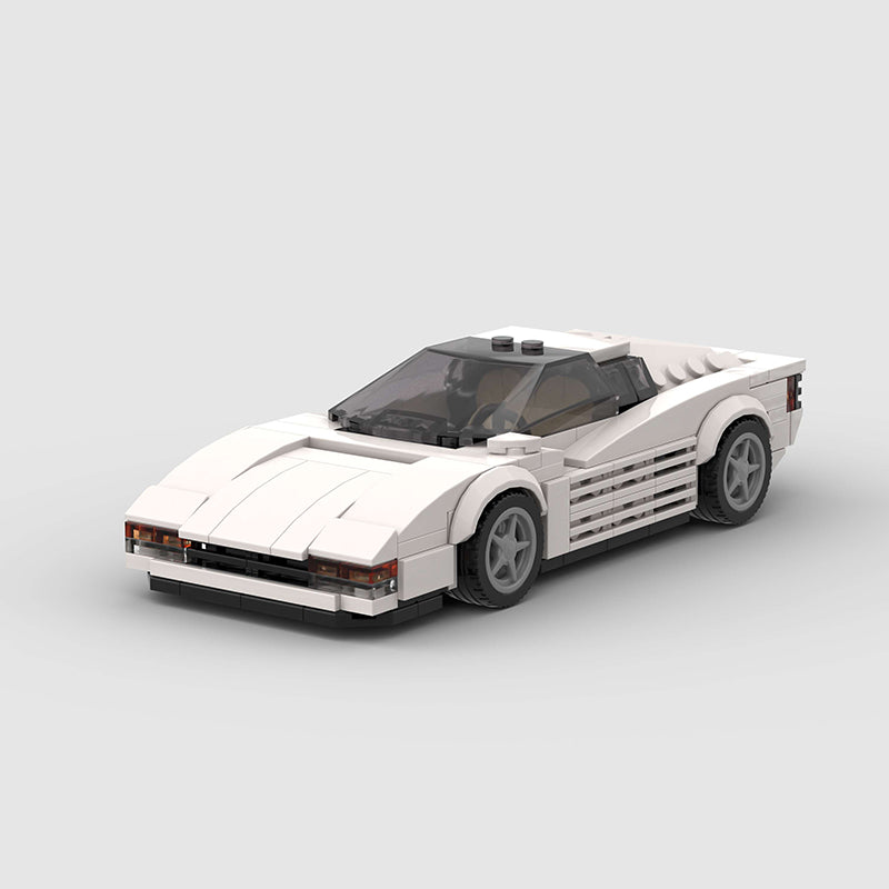 Ferrari Testarossa made from lego building blocks - Targa Toys