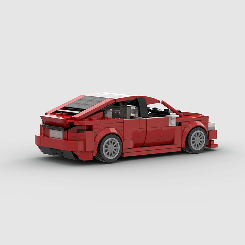 Tesla Model S Plaid made from lego building blocks - Targa Toys