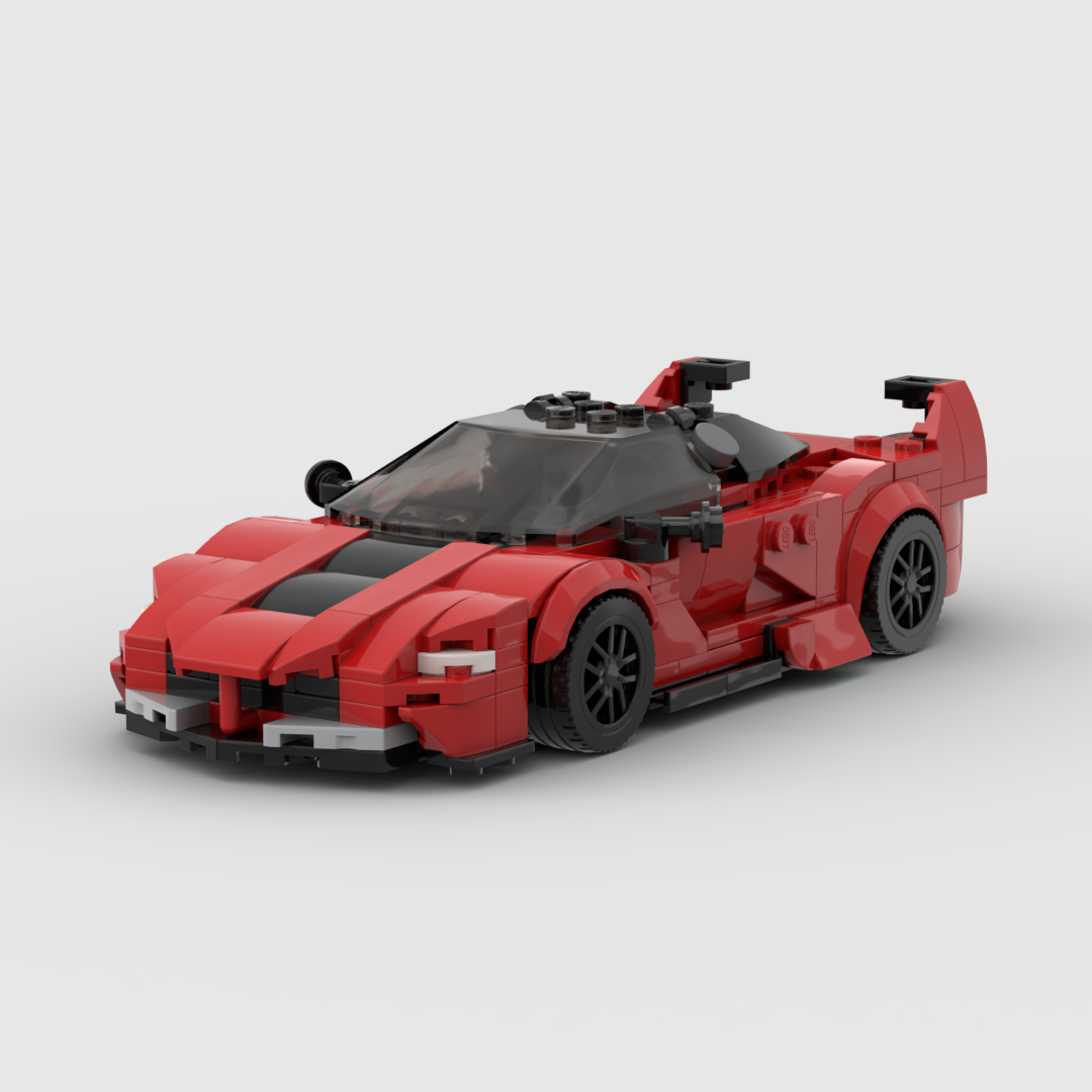 Image of Ferrari FXXK - Lego Building Blocks by Targa Toys