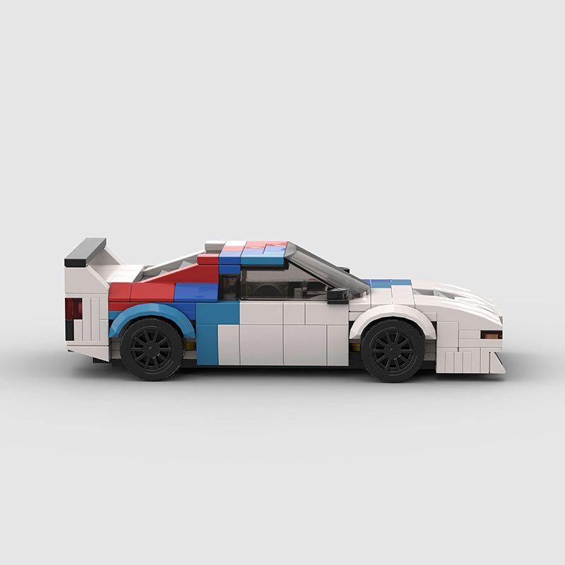 BMW M1 made from lego building blocks