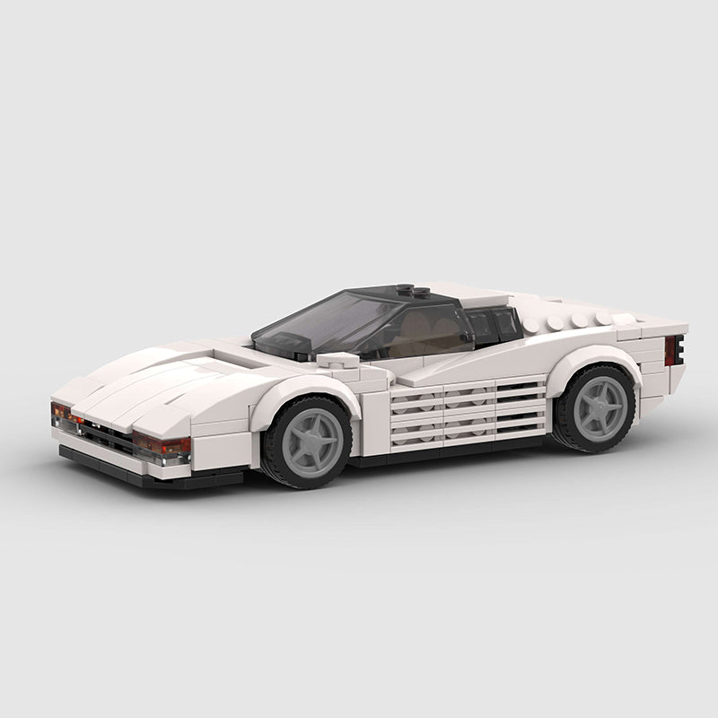 Ferrari Testarossa made from lego building blocks - Targa Toys