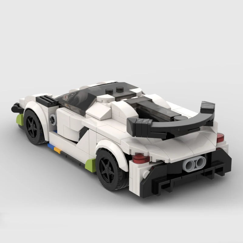 Koenigsegg Jesko made from lego building blocks