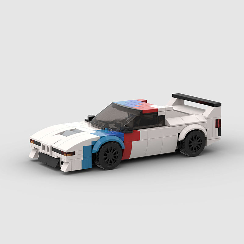 BMW M1 made from lego building blocks