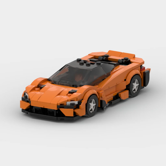 McLaren 765lt made from lego building blocks