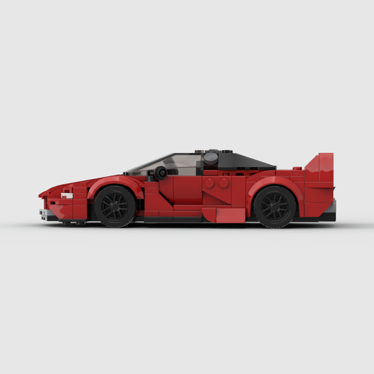 Ferrari FXXK made from lego building blocks