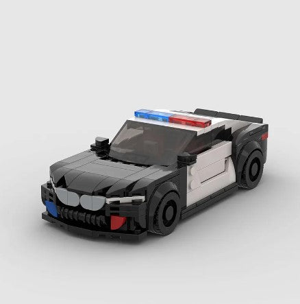 BMW M8 Police Cruiser made from lego building blocks