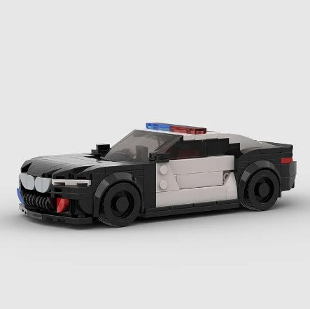 BMW M8 Police Cruiser made from lego building blocks