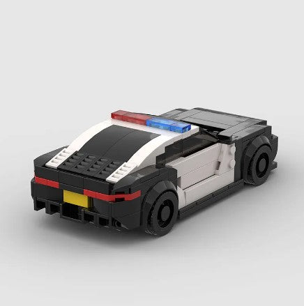 BMW M8 Police Cruiser made from lego building blocks