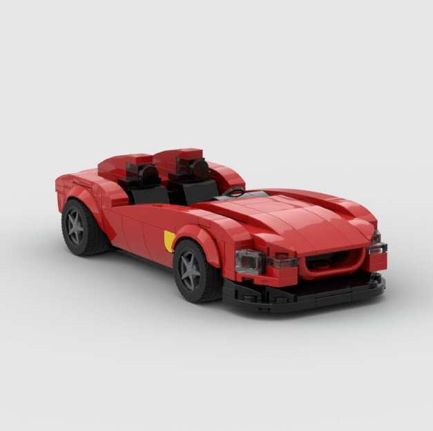 Ferrari Monza made from lego building blocks