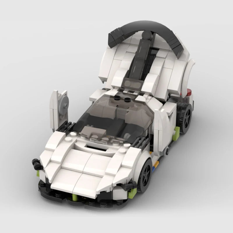 Koenigsegg Jesko made from lego building blocks