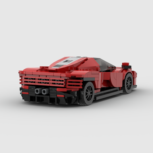 Ferrari Daytona SP3 made from lego building blocks