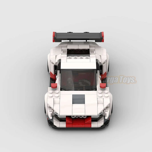 Audi R8 LMS GT3 made from lego building blocks