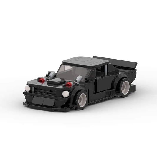 Mustang Ken Block Drift edition made from lego building blocks
