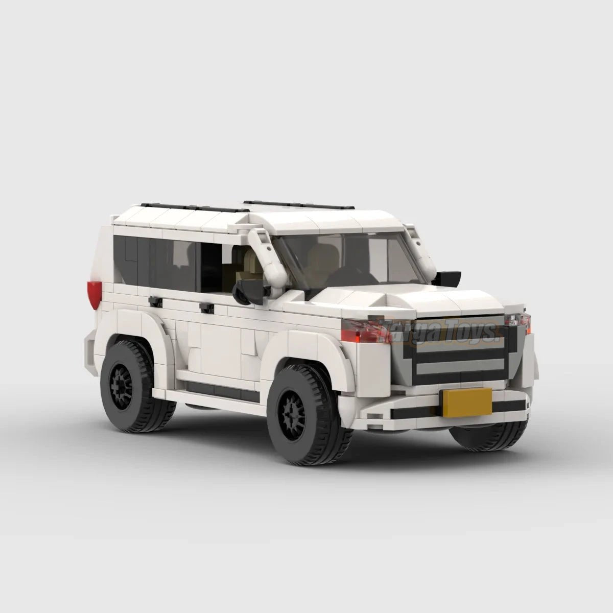 Toyota Land Cruiser made from lego building blocks