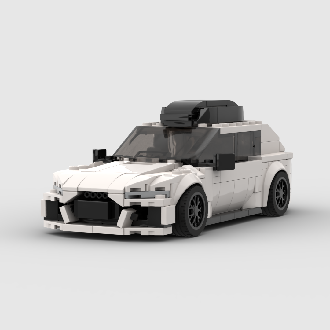 Audi RS6 2022 Avant made from lego building blocks