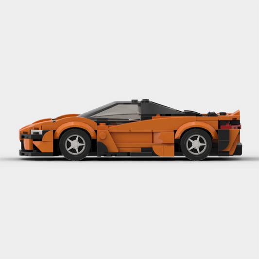 McLaren 765lt made from lego building blocks