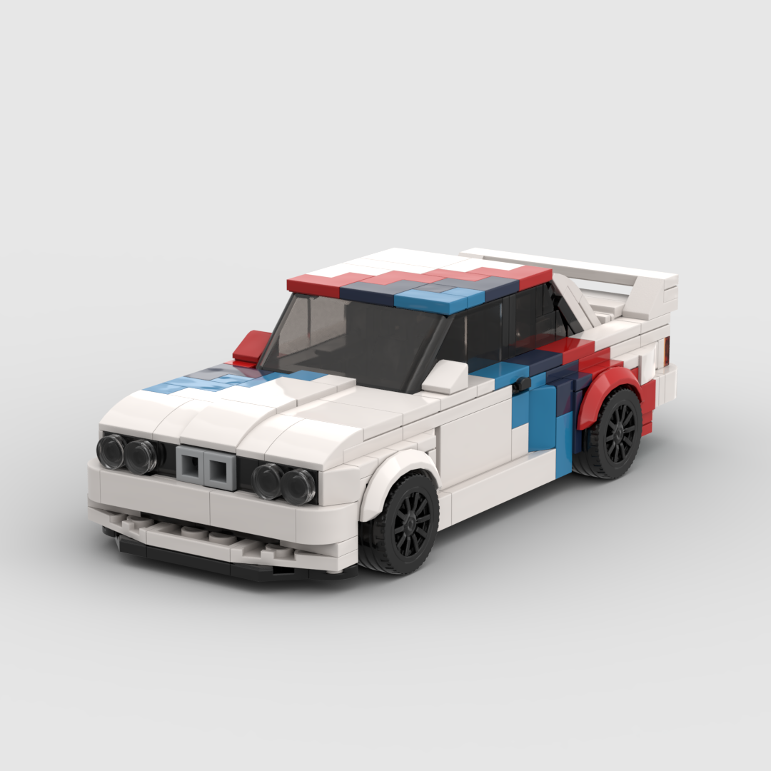 Image of BMW M3 E30 Motorsport - Lego Building Blocks by Targa Toys