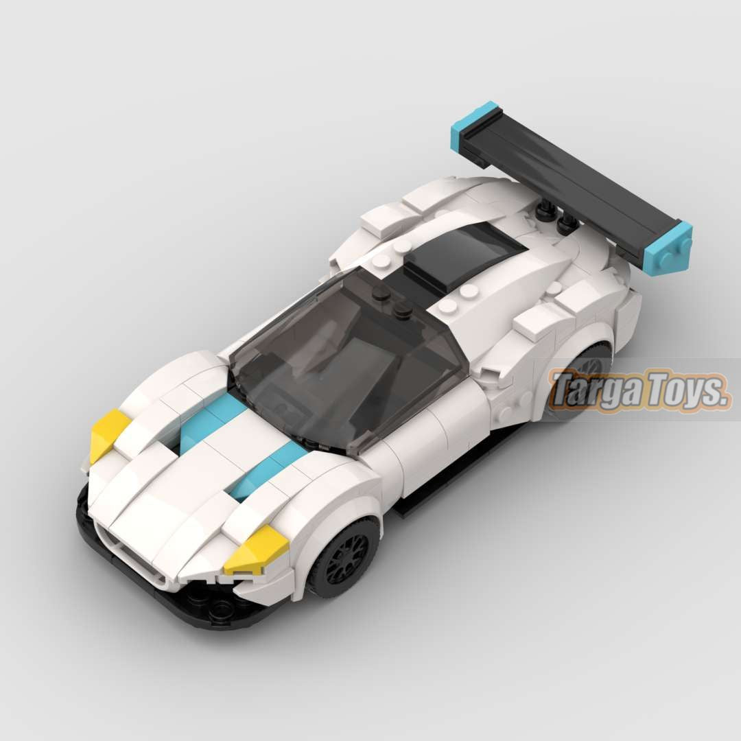 Maserati MC20 GT2 made from lego building blocks