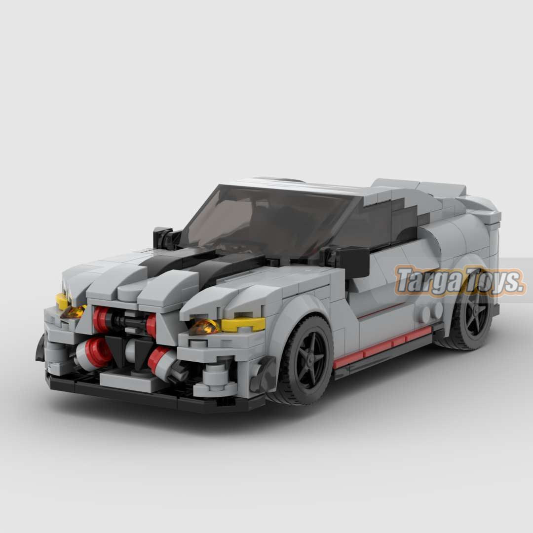 BMW M4 CSL made from lego building blocks