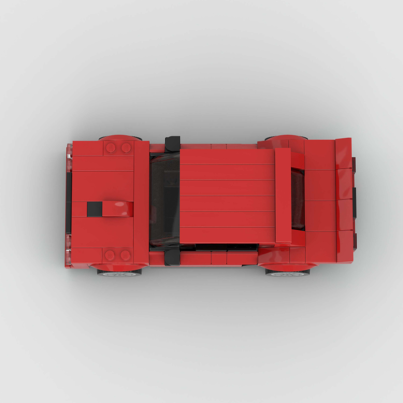 Abarth 131 Rally Edition made from lego building blocks