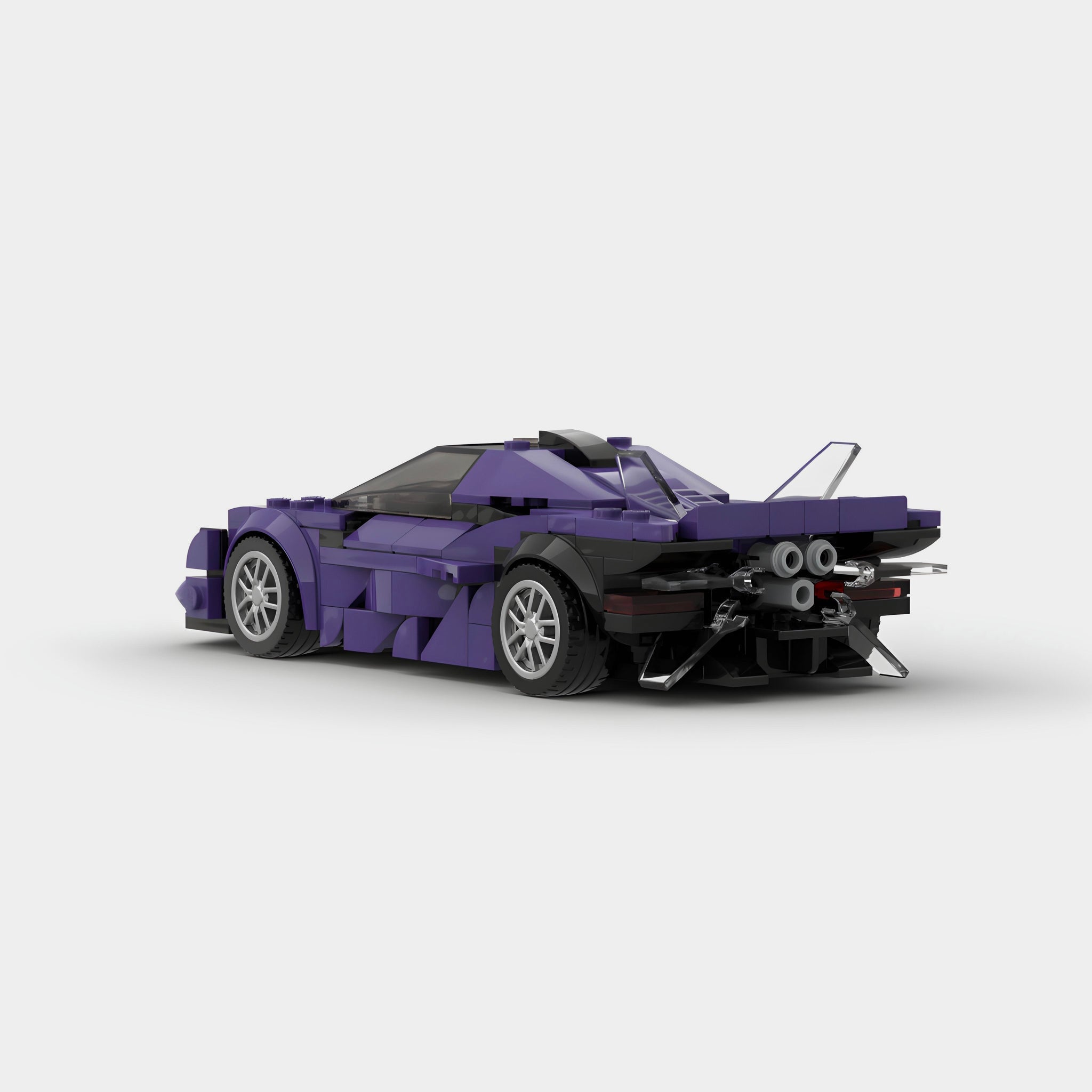 Apollo EVO Purple made from lego building blocks