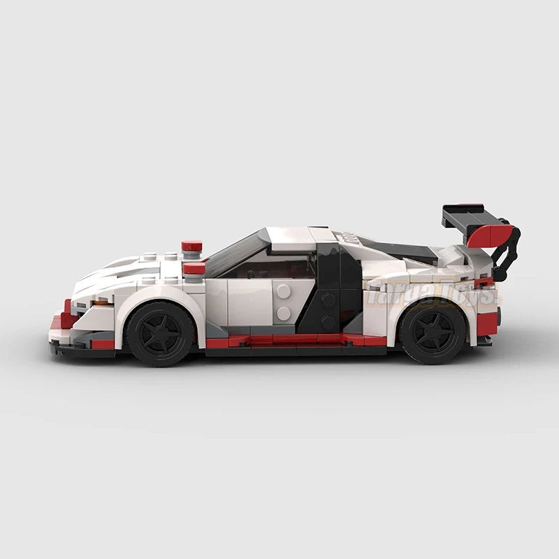 Audi R8 LMS GT3 made from lego building blocks