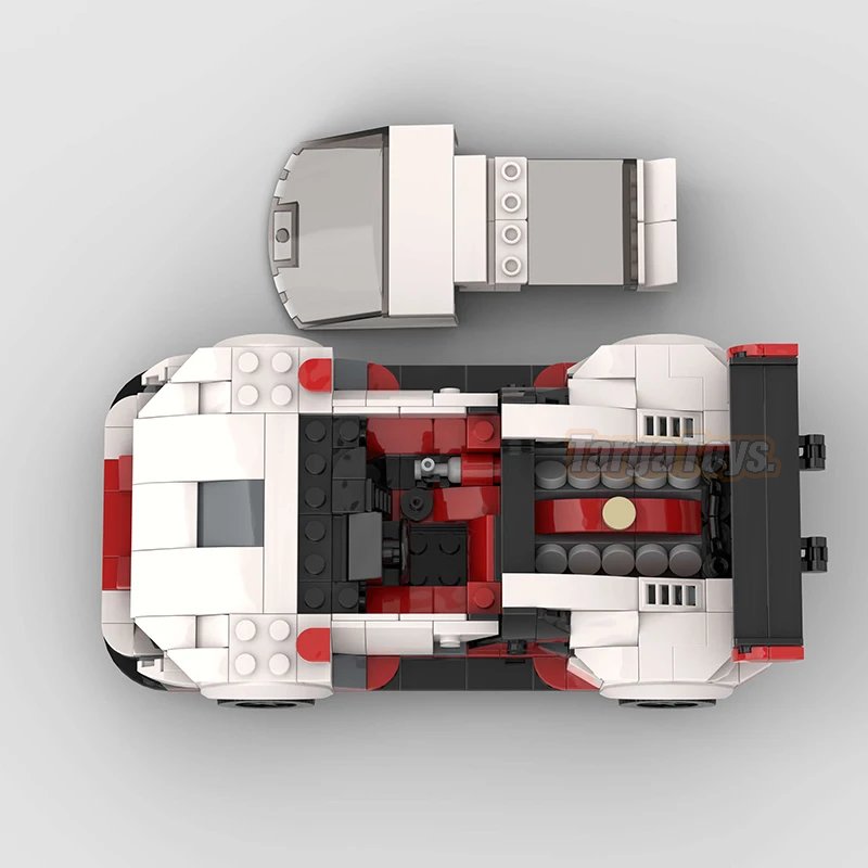 Audi R8 LMS GT3 made from lego building blocks