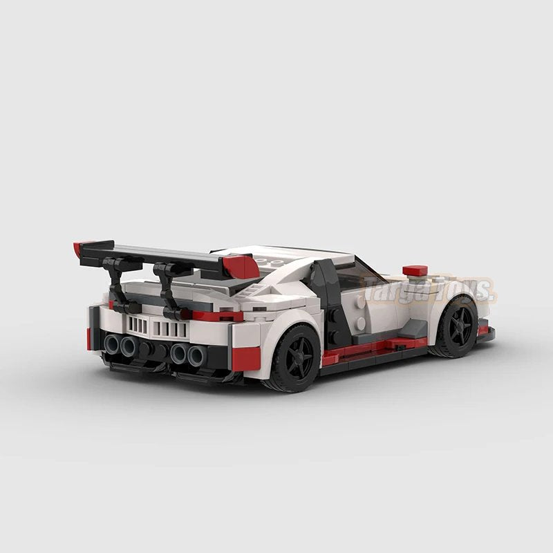 Audi R8 LMS GT3 made from lego building blocks