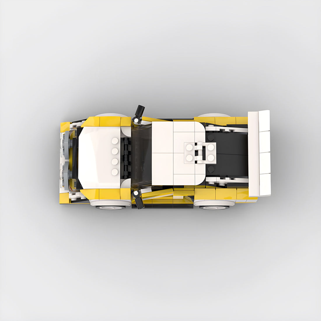 Audi Sport Quattro S1 Rally Car made from lego building blocks