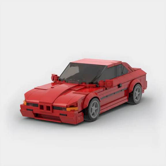 BMW 850CSi made from lego building blocks