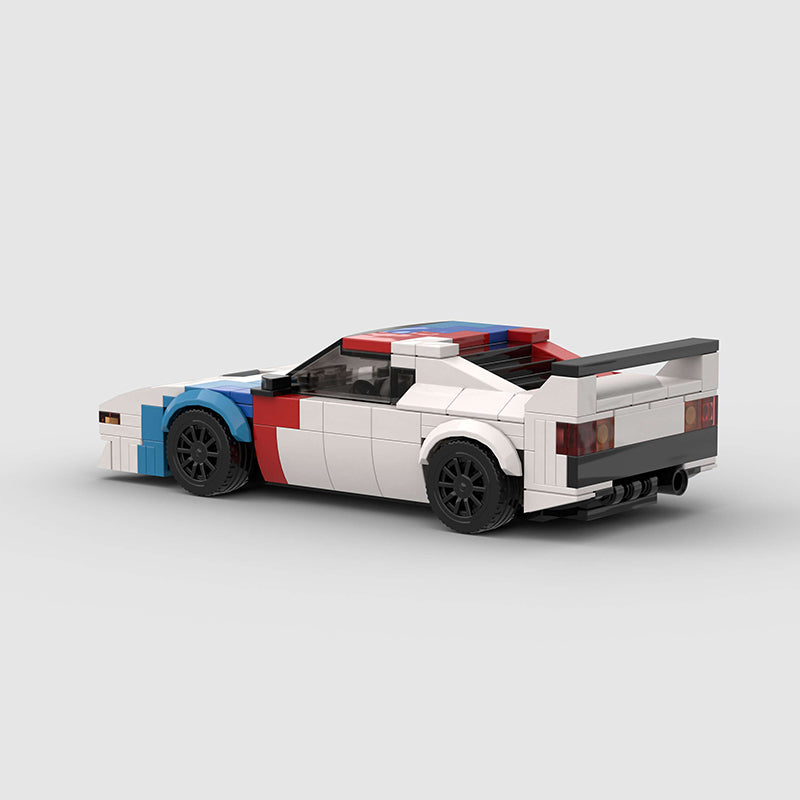 BMW M1 made from lego building blocks