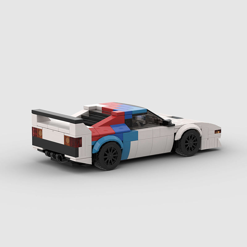 BMW M1 made from lego building blocks