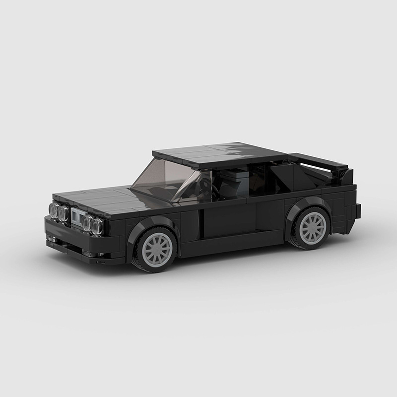 Image of BMW M3 E30 | Black - Lego Building Blocks by Targa Toys