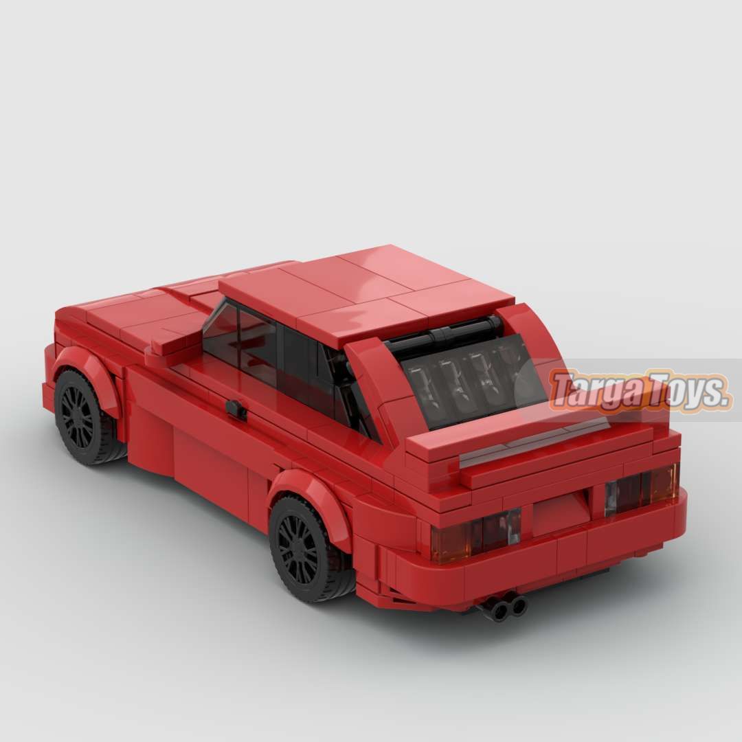 BMW M3 E30 | Red made from lego building blocks