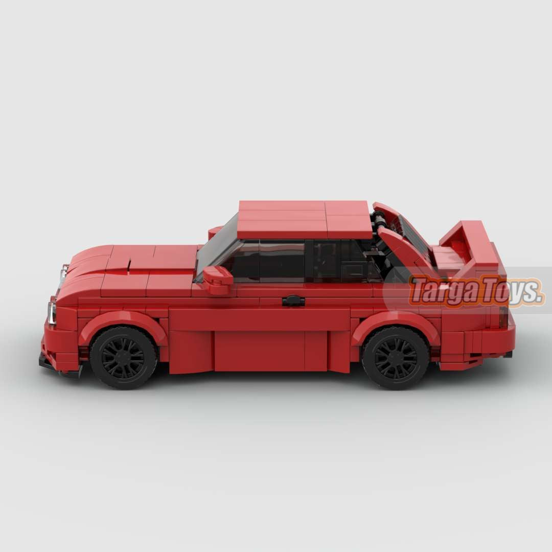 BMW M3 E30 | Red made from lego building blocks