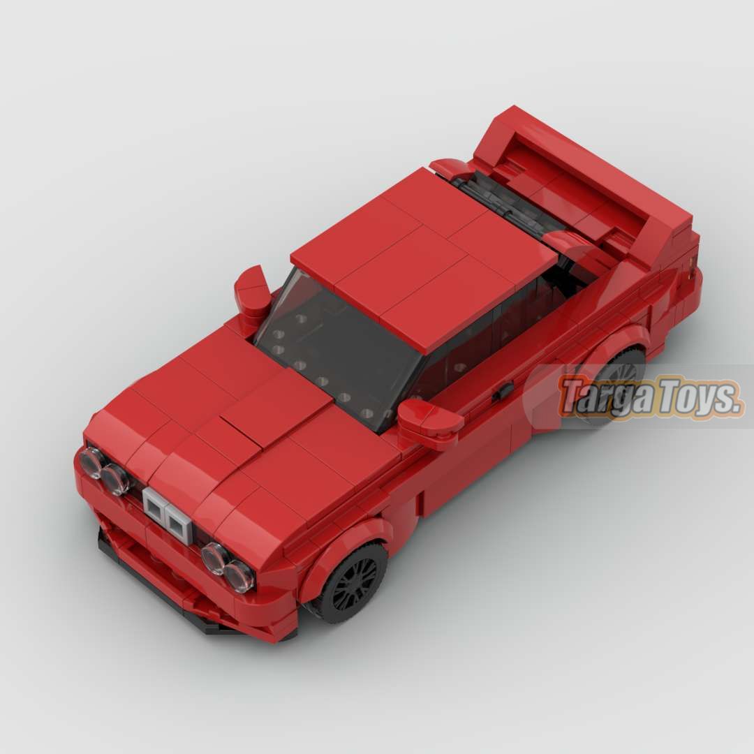 BMW M3 E30 | Red made from lego building blocks