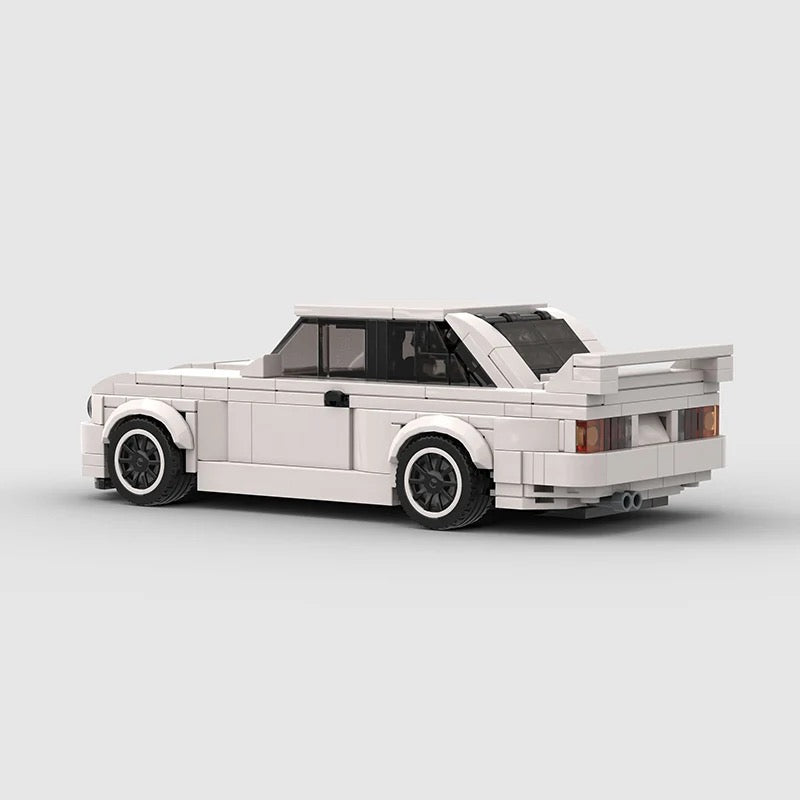 Image of BMW M3 E30 | White - Lego Building Blocks by Targa Toys