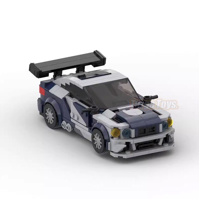 BMW M3 GTR E46 NFS Most Wanted made from lego building blocks