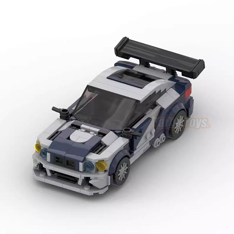 BMW M3 GTR E46 NFS Most Wanted made from lego building blocks